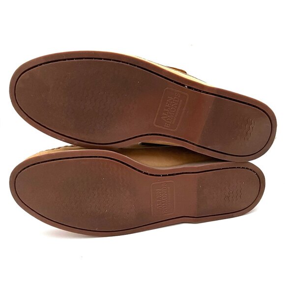 ALLEN EDMONDS Force 10 Suede Deck Boat Shoes Tan